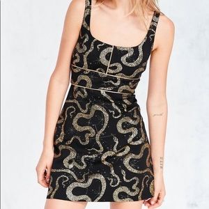 Ecoté Urban Outfitters Metallic Snake Dress